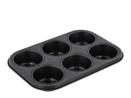 Blomsterbergs Muffinsform till 6 st. Black Steel