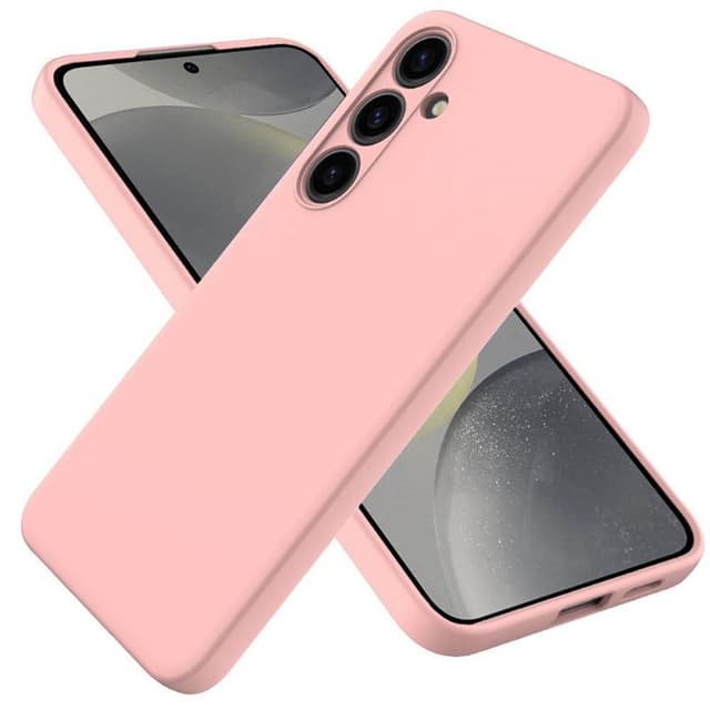 Liquid silikone cover Samsung Galaxy S25 Plus - Peach