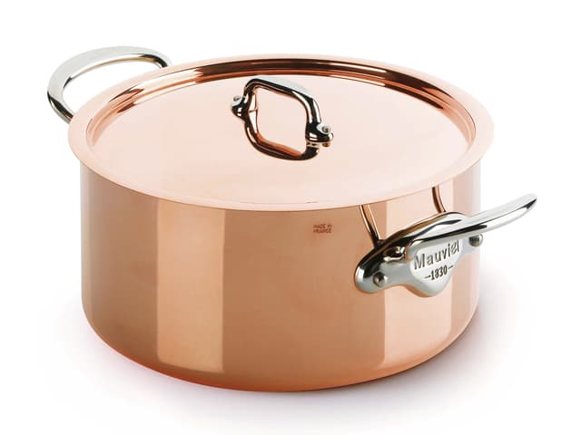 Mauviel Gryde med låg Copper/Steel