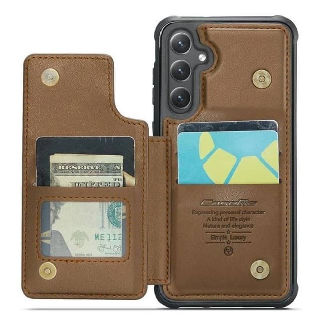 CaseMe mobilcover C22 Samsung Galaxy S25 - Brun