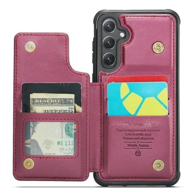 CaseMe mobilfodral C22 Samsung Galaxy S25 - Vinröd