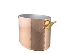 Mauviel Champagnekøler oval 26 x 20 cm Hamret kobber