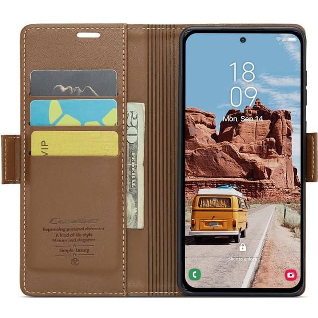 CaseMe mobildeksel 023 Samsung Galaxy S25 Plus - Brun