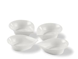 Blomsterbergs Dropshaped bowl 13 cm 4 pcs White