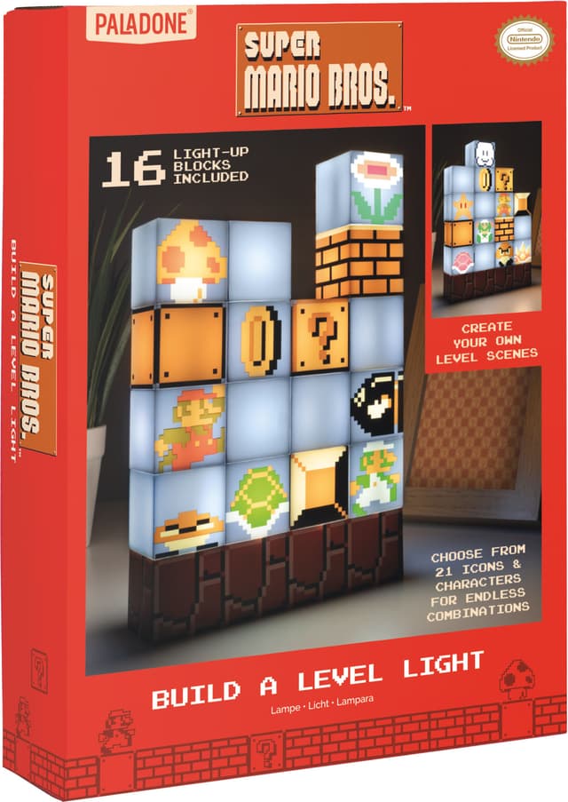 Paladone Super Mario-lampa (Build A Level Light) - Elgiganten