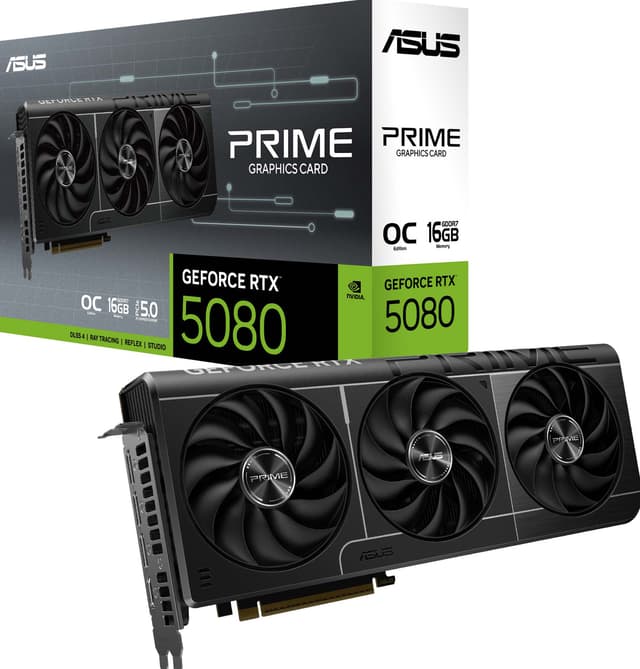 ASUS GeForce RTX 5080 PRIME 16GB OC grafikkort