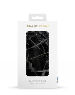 Printed Case iPhone 8 / 7 / 6 / 6S Plus Black Thunder Marble