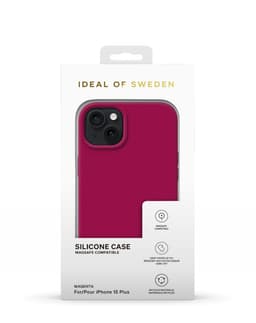 Silicone Case MagSafe iPhone 15 Plus Magenta