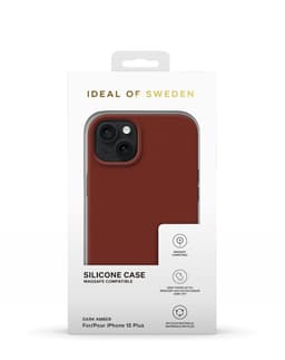 Silicone Case MagSafe iPhone 15 Plus Dark Amber