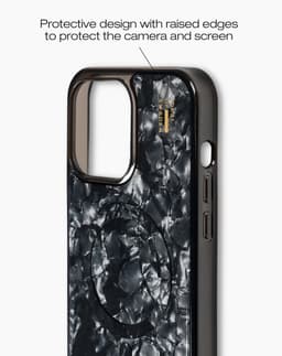 Pearlised Case MagSafe iPhone 15 Pro Max Black