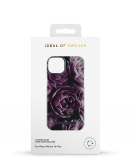 Printed Case iPhone 15 Plus Deep Purple Bloom