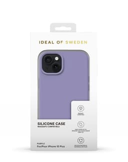 Silicone Case MagSafe iPhone 15 Plus Purple
