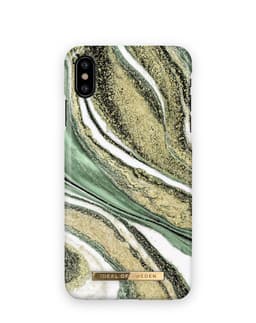 Printed Case iPhone X / XS Cosmic Green Swirl