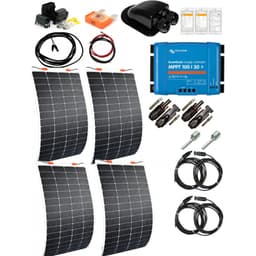SKANBATT 108x54 - 440w (4x110W) - Flexi komplett kit med VICTRON BT MPPT