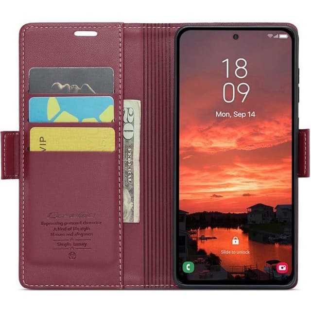 CaseMe mobilcover 023 Samsung Galaxy S25 Plus - Bordeaux