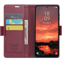 CaseMe puhelimenkotelo 023 Samsung Galaxy S25 Plus - Viininpunainen