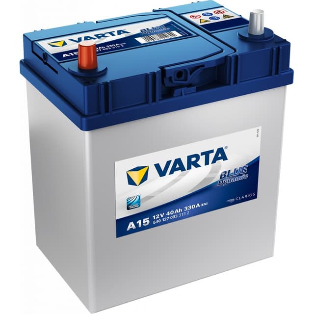 VARTA Blue Dynamic Batteri 12V 40AH 330CCA (187x127x200/227) +venstre A15