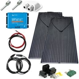 SKANBATT 153x68 - 400W Flexi 2x200w ETFE komplett kit med Victron BT MPPT
