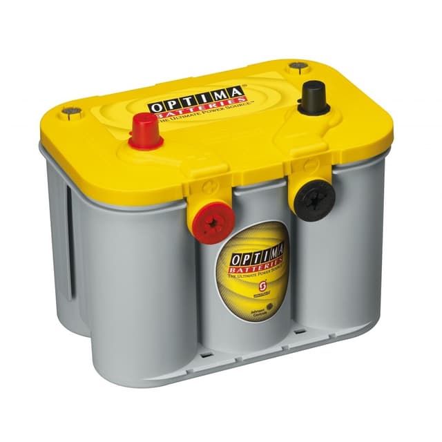OPTIMA AGM Yellow Top 12V 55AH 765CCA (255x174x205mm) +venstre 8014-254