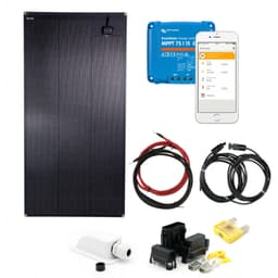 SKANBATT 135x67 - 160W Flexipanel komplett kit med VICTRON BT MPPT
