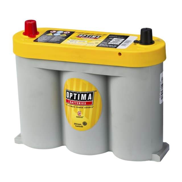 OPTIMA AGM Yellow Top 6V 55AH 765CCA (254x90x203mm) +Midstilt 8018-356