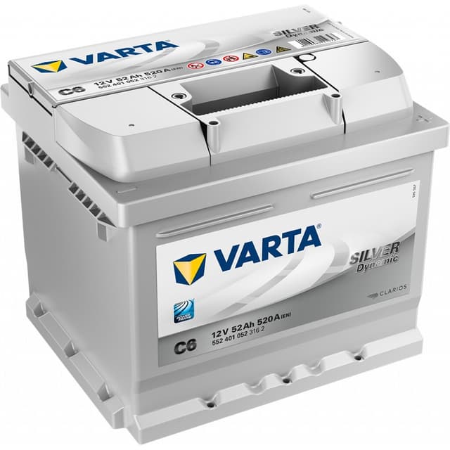 VARTA Silver Dynamic Batteri 12V 52AH 520CCA (207x175x175/175) +høyre C6