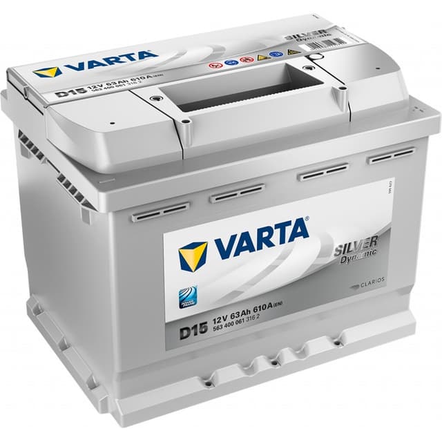 VARTA Silver Dynamic Batteri 12V 63AH 610CCA (242x175x190/190mm) +høyre D15
