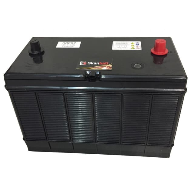 SKANBATT Startbatteri 12V 110AH 1000CCA (330x171x217/242mm) +midtstilt