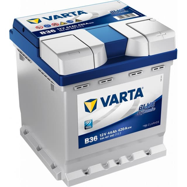 VARTA Blue Dynamic Batteri 12V 44AH 420CCA (175x175x190/190mm) +høyre B36