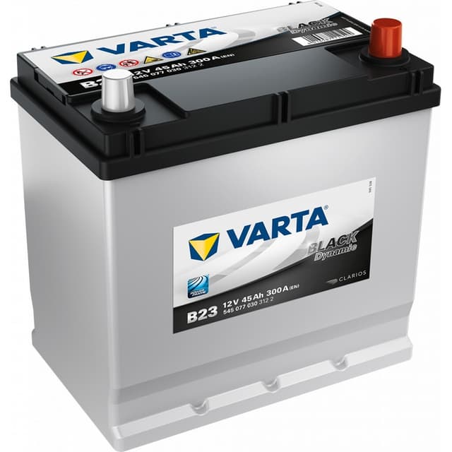 VARTA Black Dynamic Batteri 12V 45AH 300CCA (219x135x200/225mm) +høyre B23