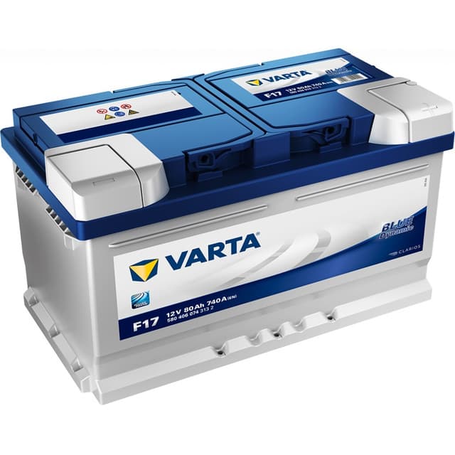 VARTA Blue Dynamic Batteri 12V 80AH 740CCA (315x175x175/175mm) +høyre F17
