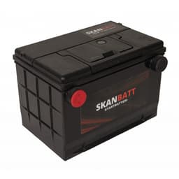 SKANBATT Startbatteri 12V 80AH 800CCA (260x179x180/180mm) +venstre