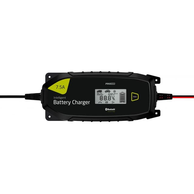 PROUSER Elektronisk Batterilader 12V/24V 7,5A m/ Bluetooth