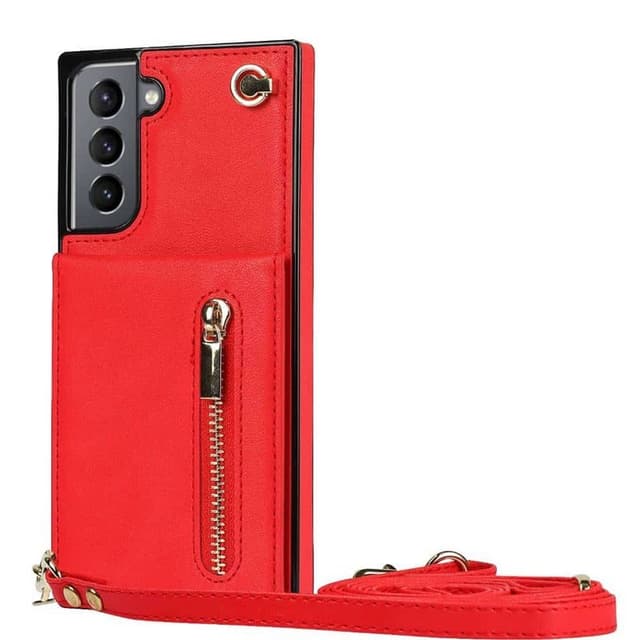 Zipper halskæde cover Samsung Galaxy S25 Plus - Rød