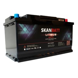 SKANBATT V2 Bobil Lithium HEAT Batteri 12V 165AH 200A BMS - Bluetooth