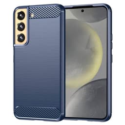 Harjattu TPU kuori Samsung Galaxy S25 Plus - Sininen