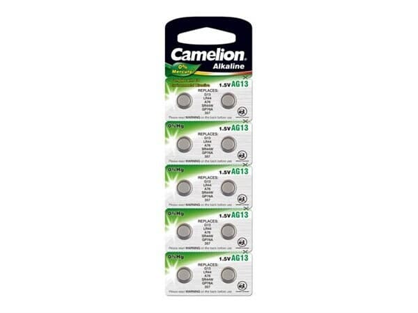 Camelion Knappcell-batterier AG13 / SR44 / 1166A / LR44 - 10-pakning