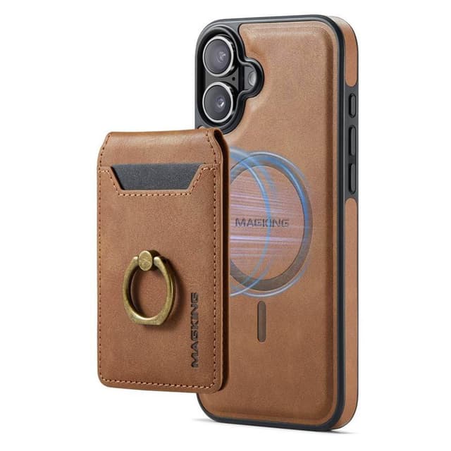 DG-Ming Magking K1 2i1 cover iPhone 16 Plus - Brun