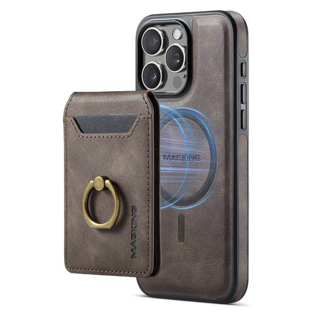 DG-Ming Magking K1 2i1 deksel iPhone 15 Pro - Coffee