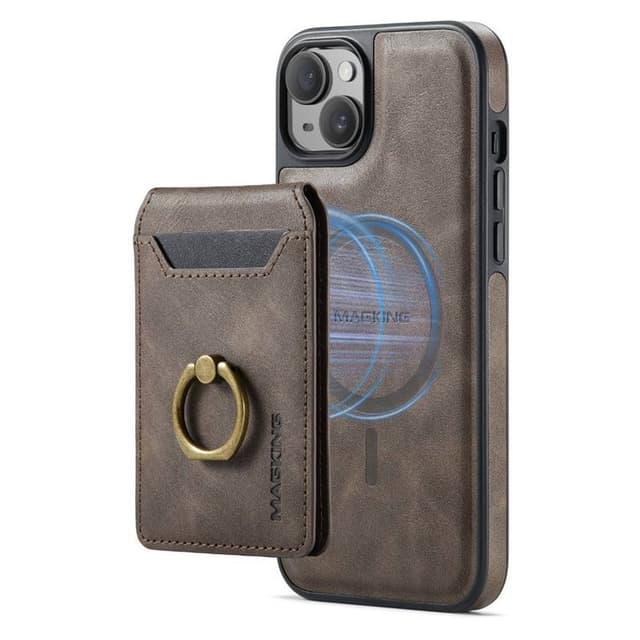 DG-Ming Magking K1 2i1 fodral iPhone 15 - Coffee