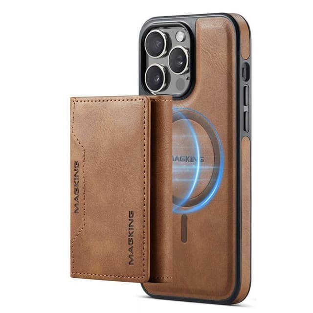 DG-Ming Magking K2 2i1 fodral iPhone 15 Pro - Brun