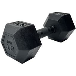 Master Fitness Nero Rubber Coated Hex, Hex hantlar 10 kg