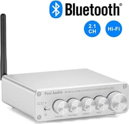 Fosi Audio BT30D-S Bluetooth 5.0 stereoäänivastaanotinvahvistin 2.1-kanavainen hifi-luokan D integroitu vahvistin 2x50 wattia