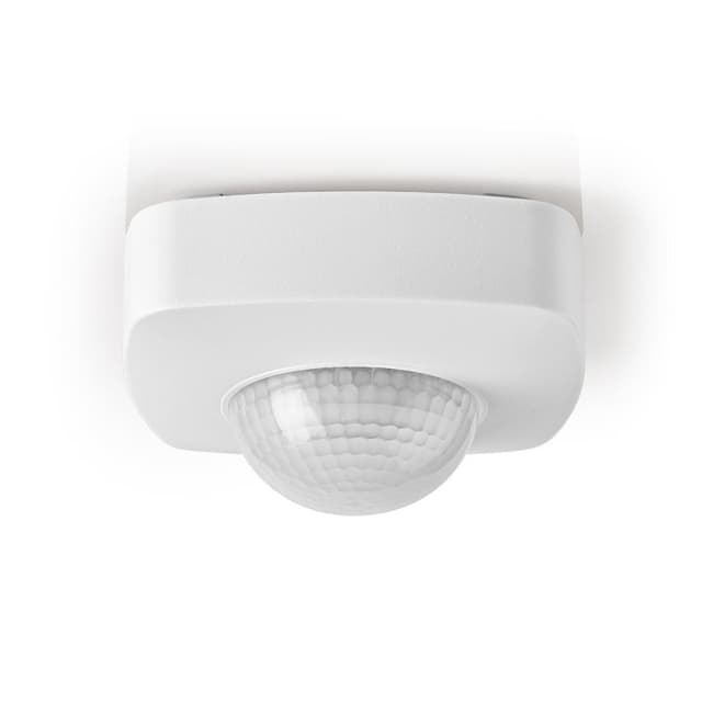 Nedis bevægelsesdetektor | Indendørs og Udendørs | 3-Wire | Type F (CEE 7/7) | 360 ° | 5 - 300 W | 300 W | 1200 W | 3 - 2000 Lux | Sensor-teknologi: PIR | Sensor rækkevidde: 2.0 - 8.0 m