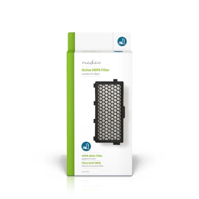 Nedis Utskifting Active HEPA-filter | Erstatning for: Miele | Hvit / Sort