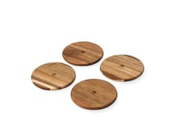 HOLM Coasters Dia 10,2 x 0,8 cm 4 pcs Nature