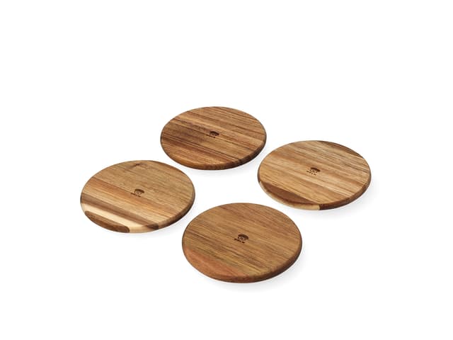 HOLM Coasters Dia 10,2 x 0,8 cm 4 pcs Nature
