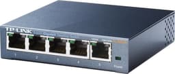 TP-LINK, nettverksswitch, 5-ports 10/100/1000Mbps, RJ45, metall