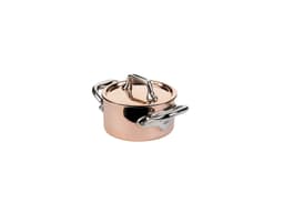 Mauviel Gryta med lock mini Koppar/Stål