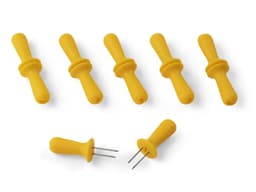 Funktion Corn cob holders 12 pcs Yellow